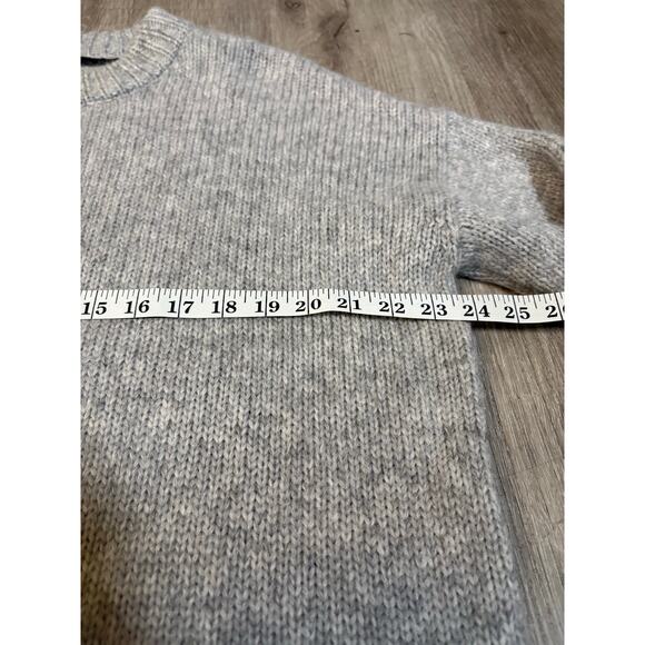 Jenni Kayne Alpaca Cocoon Crewneck Sweater Gray Oversized XXS Minimalist Luxury - Picture 11 of 12